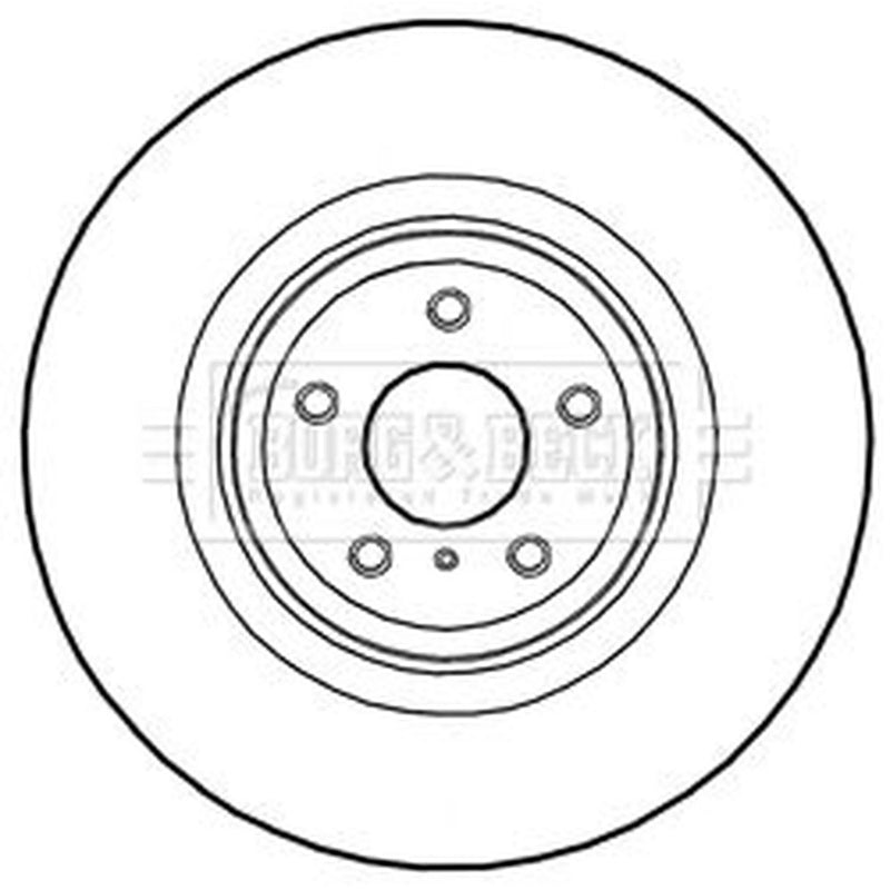 Borg & Beck Front & Rear Brake Discs & Pads fits Infiniti M 2010 on