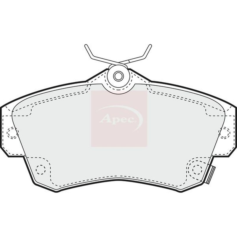 Apec Front Brake Pad Set fits Chrysler Pt Cruiser 2000-2010 1.6 2.0 2.2 2.4
