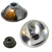 H4 HALOGEN HEADLAMP 7" RHD + PILOT fits CLASSIC MINI / MGB / TRIUMPH ELTA  - Dynamic Drive