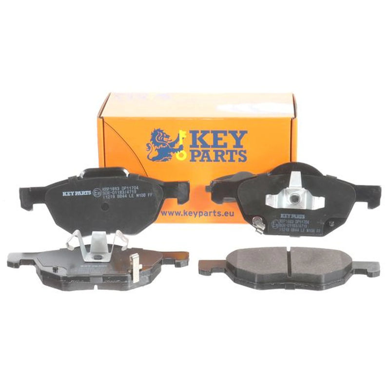 Key Parts 4 x Front Brake Pad Set fits Honda Accord VII 2003-2008 2.0 2.2 2.4