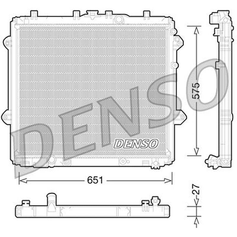 Denso Engine Radiator fits Toyota Land Cruiser Prado 2009 on 4.0