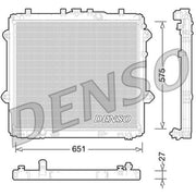Denso Engine Radiator DRM50060