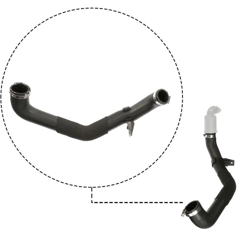 Gates Intercooler Turbo Charge Air Hose 630mm fits Ford Fiesta VII 2017-2020 1.0