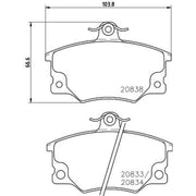 Mintex Front Brake Discs & Pads fits Lancia Dedra 1989-1999 2.0