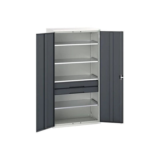 Bott Verso Kitted Cupboard 4 Shelf + 2 Drawer 1050 x 2000mm Anthracite Grey