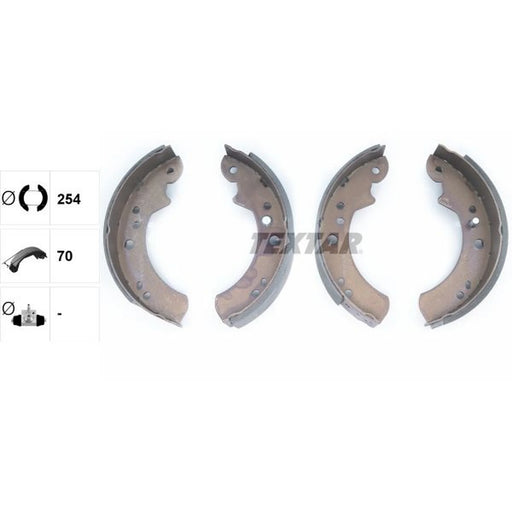 Textar Brake Shoe Set Axle Kit 91037700