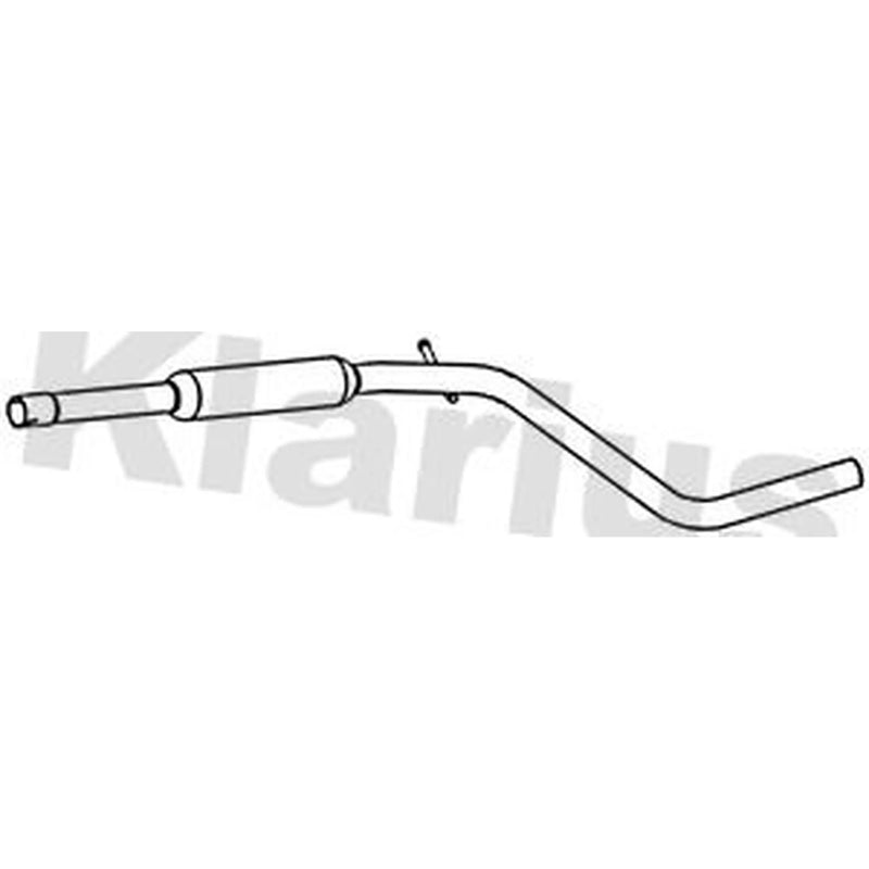 Klarius Box With Centre Pipe Centre fits Dacia Sandero 2008-2013 1.2 1.4 1.6