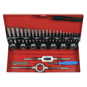 Sealey Metric Tap & Die Set Split Dies 32pc AK3015 Sealey - Dynamic Drive