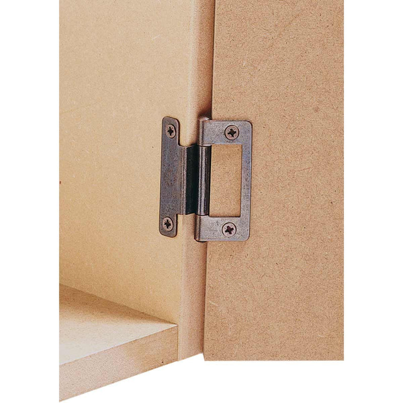 Flush Cranked Hinge in Zinc Plated Steel for 15-19mm Doors Nova - Dynamic Drive