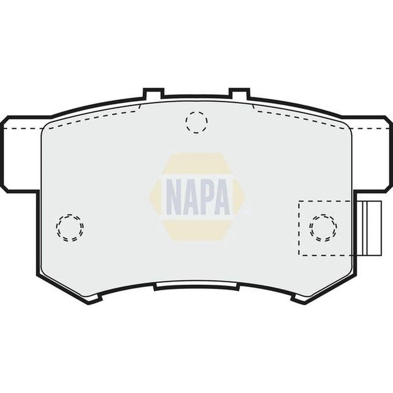 NAPA Rear Brake Solid Discs & Pads fits Honda Civic IX 2012-2016 1.8