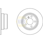 NAPA 2 x Solid Brake Discs fits BMW X5 2000-2006 3.0 4.4