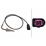 Hella Exhaust Gas Temperature Sensor before exhaust turbocharger fits Audi A8 D4