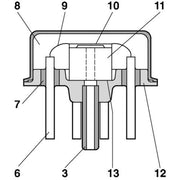 Bosch MAP Sensor (Manifold Air Pressure) fits Volvo S60 I 2000-2010 2.4