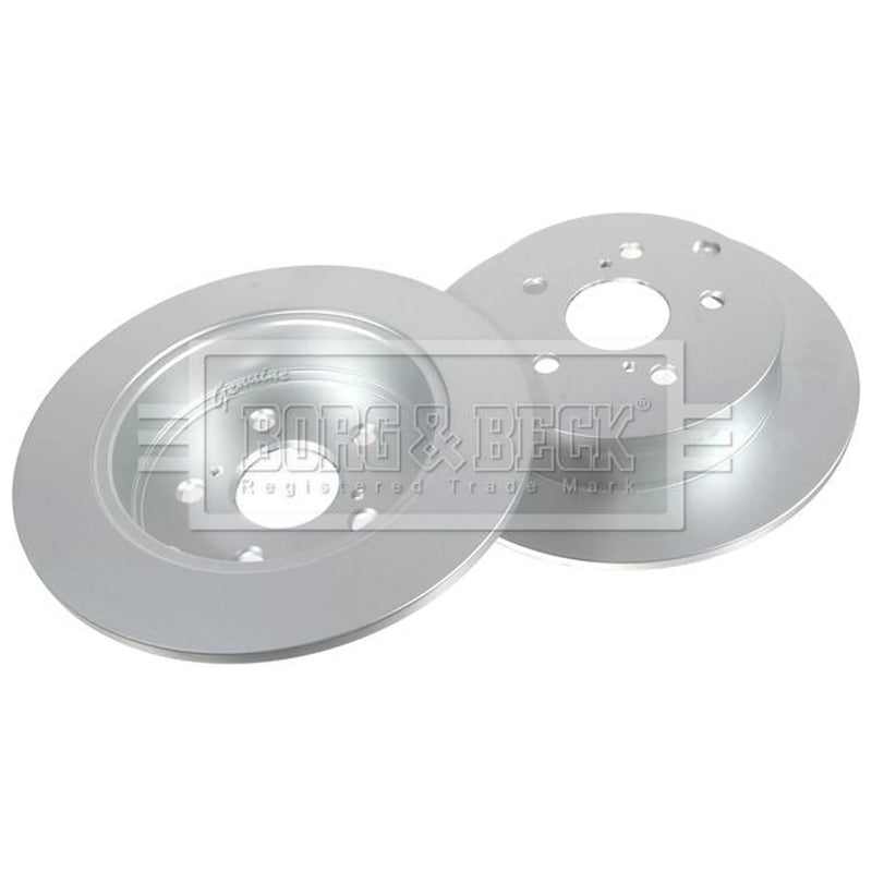 Borg & Beck 2 x Brake Discs fits Toyota Corolla Verso 2004-2009 1.6 1.8 2.0 2.2