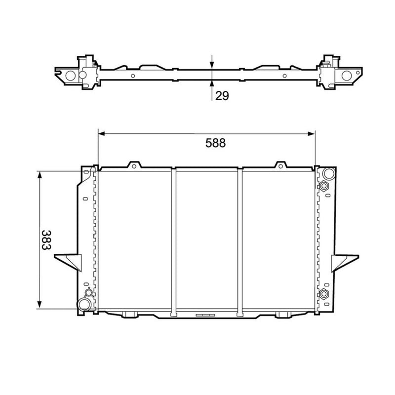 Valeo Engine Radiator 732365