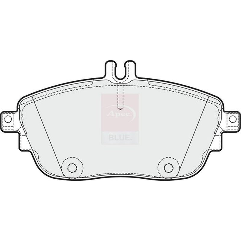 Apec Front Brake Pad Set fits Infiniti Q30 2015 on 1.5 1.6 2.0 2.2