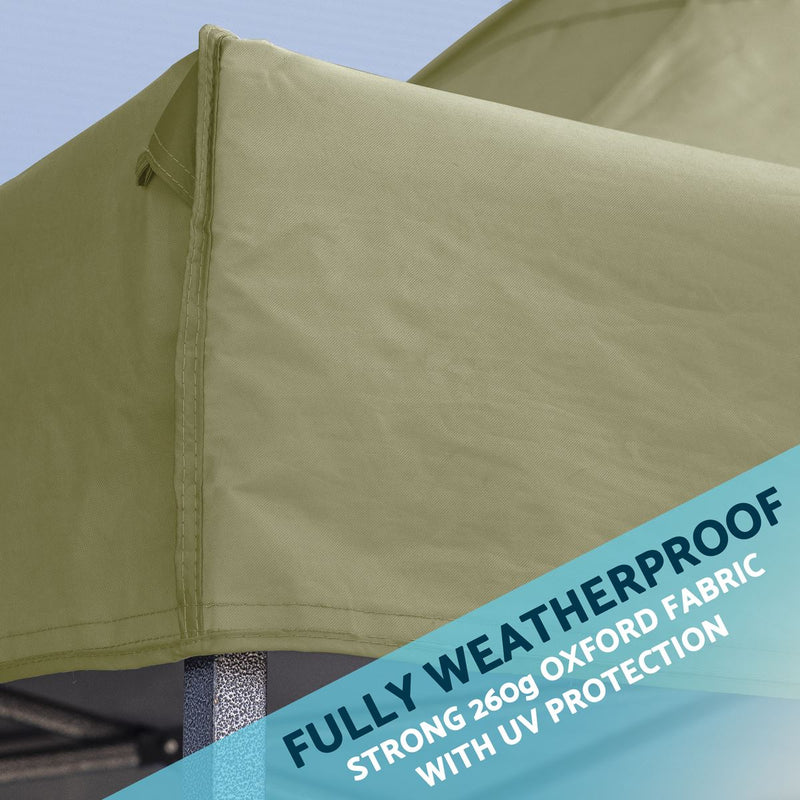 Dellonda Premium 3 x 3m Pop-Up Gazebo - Beige Dellonda  - Dynamic Drive
