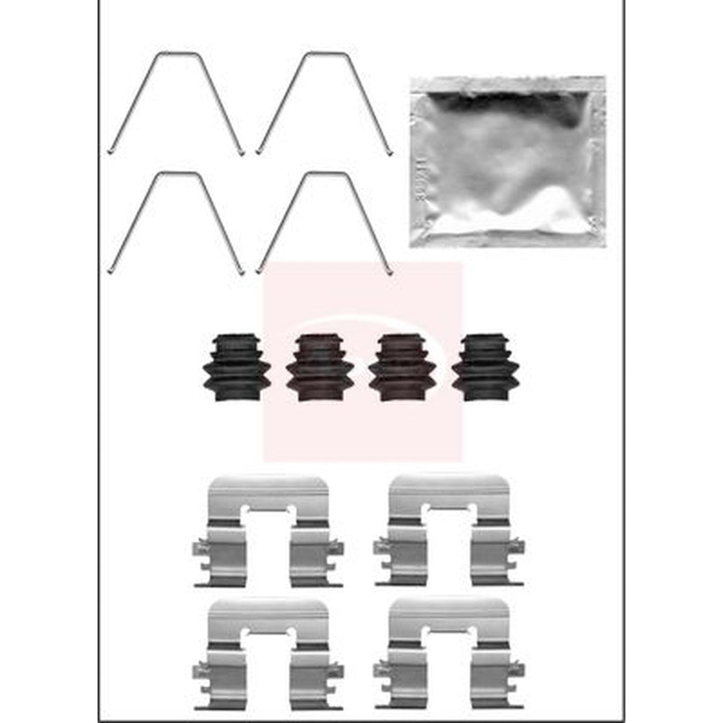 Apec Brake Pad Accessory Fitting Kit Rear fits Kia Soul II 2014-2018