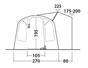 Outwell Talladega Driveaway Air Awning Grey Outwell - Dynamic Drive