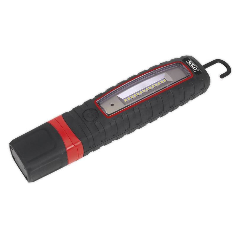 Sealey LED360 Cordless 360° 3W LED Rechargeable Inspection Lamp Black Li-ion Sealey  - Dynamic Drive