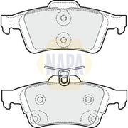 NAPA Rear Brake Pad Set fits Ford C-Max II 2010-2019 1.0 1.5 1.6 2.0