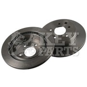 Key Parts Rear Brake Vented Discs & Pads fits Nissan Leaf 2010-2017