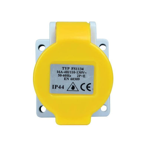 Faithfull Power Plus IP44 Panel Socket 16A 110V Faithfull Power Plus - Dynamic Drive