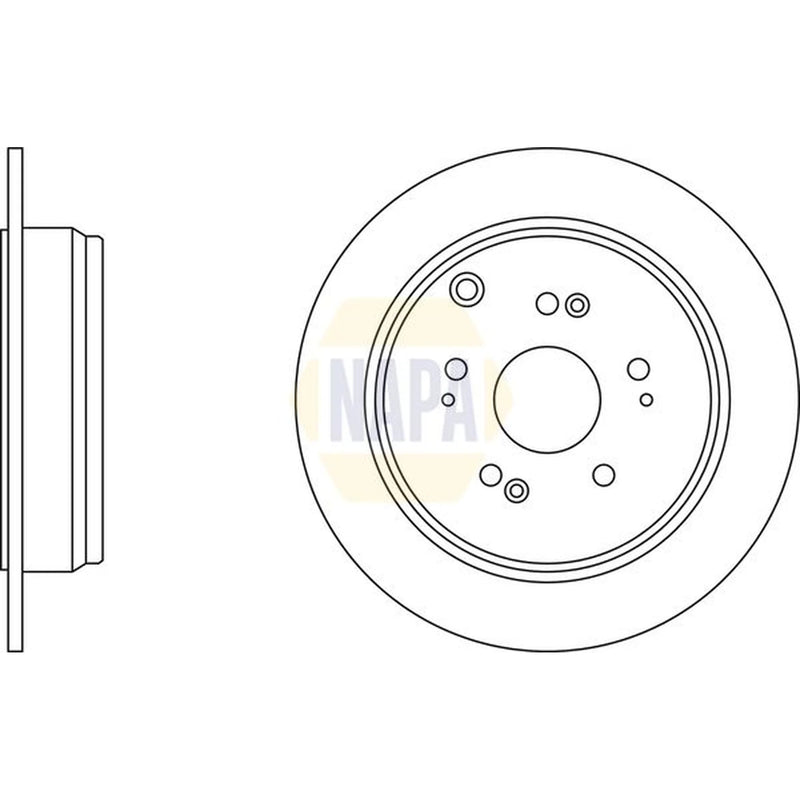 NAPA Front & Rear Brake Discs & Pads fits Honda Cr-V 2001-2007 2.0 2.2
