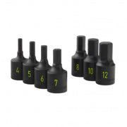 Carlyle Tools 7Pc 3/8 Drive Hex Impact Socket Set 4mm To 12mm - image 1