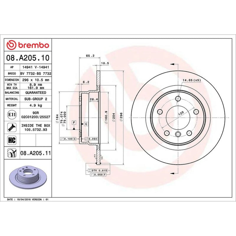 Brembo Front & Rear Brake Discs & Pads fits BMW 3 2005-2011