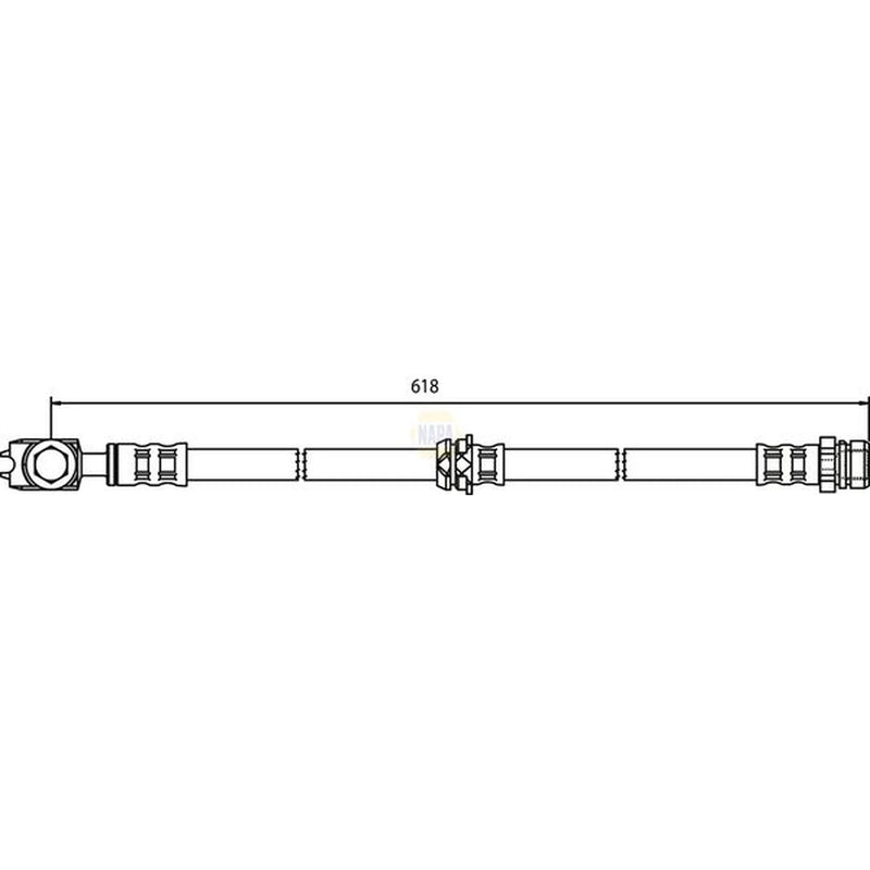 NAPA Brake Hydraulic Hose Line Front NBH1260