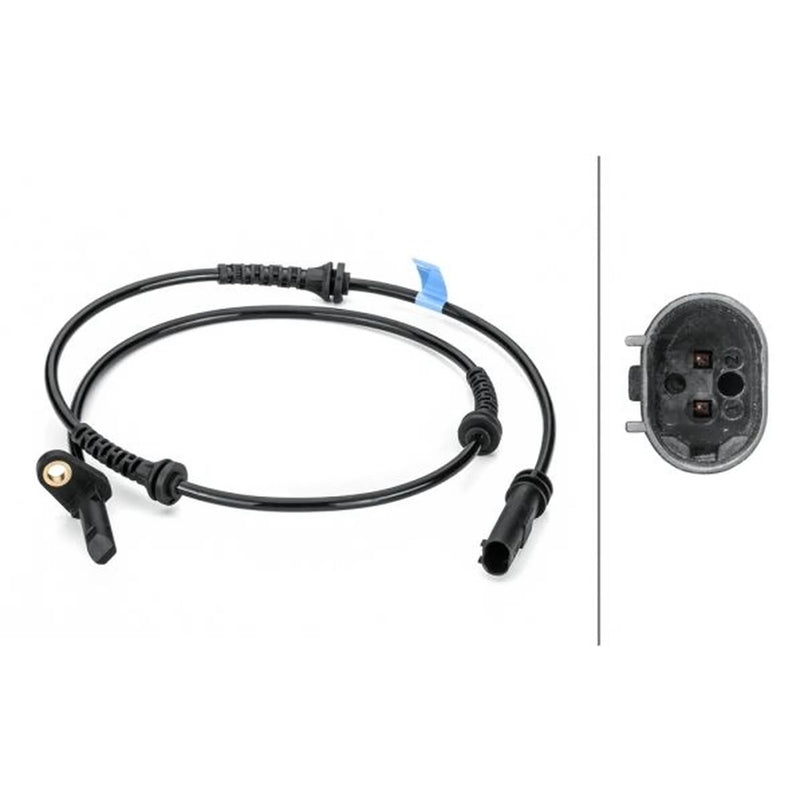 Hella ABS Wheel Speed Sensor Rear fits BMW 5 2009-2017