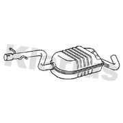 Klarius Box With Centre Pipe Centre fits VW Golf Plus V 2008-2013 1.4