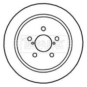 Borg & Beck Front & Rear Brake Discs & Pads fits Subaru Legacy IV 2003-2012