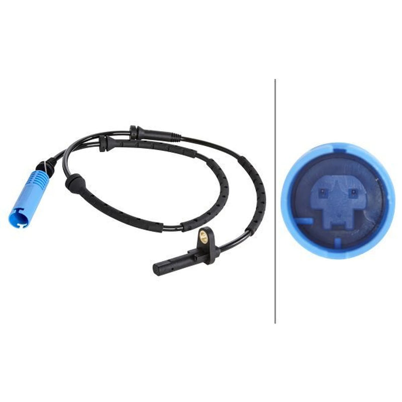 Hella ABS Wheel Speed Sensor Front Right fits BMW X3 2003-2011 2.0 2.5 3.0