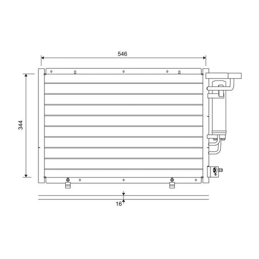 Valeo Air Conditioning Condenser 822693