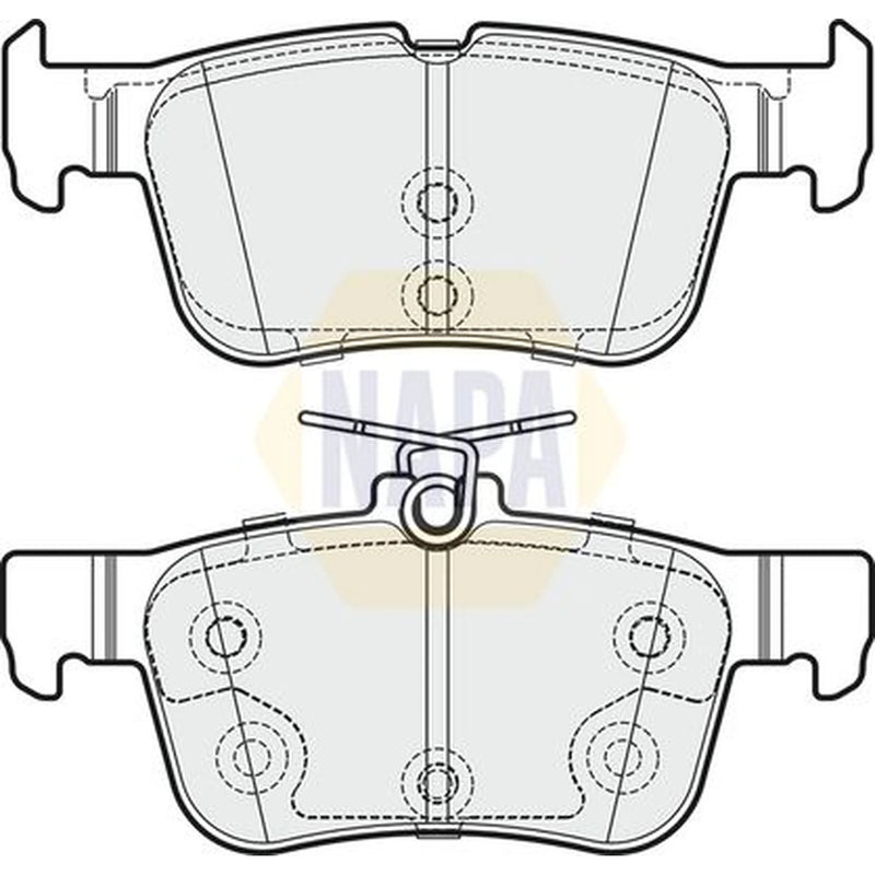 NAPA Rear Brake Pad Set fits Ford Focus IV 2020-2025 1.0