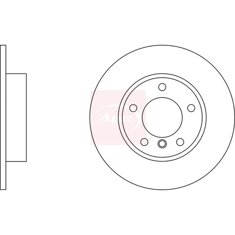 Apec Front Solid & Rear Solid Brake Discs & Pads fits BMW 3 Compact 1994-2000