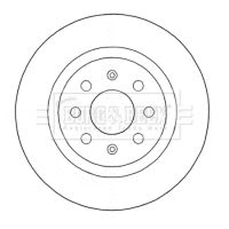 Borg & Beck Front & Rear Brake Discs & Pads fits Fiat Grande Punto 2005-2009