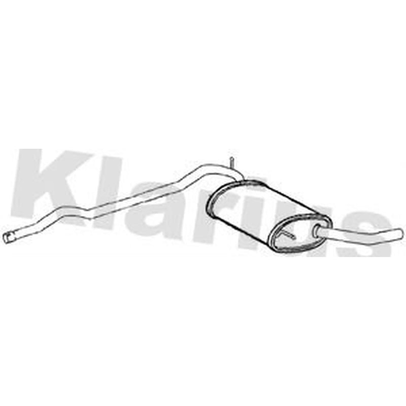 Klarius Box With Tail Pipe Rear fits BMW 3 Gran Turismo 2013-2018