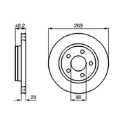 Bosch Front & Rear Brake Discs & Pads fits Audi A8 D2 1994-2002 2.8 3.7 4.2