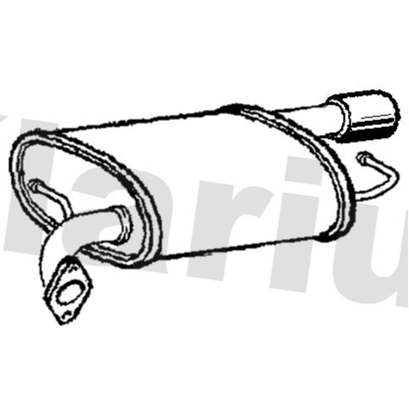 Klarius Box With Tail Pipe Right Rear fits Mazda 6 2007-2013 1.8 2.0 2.5