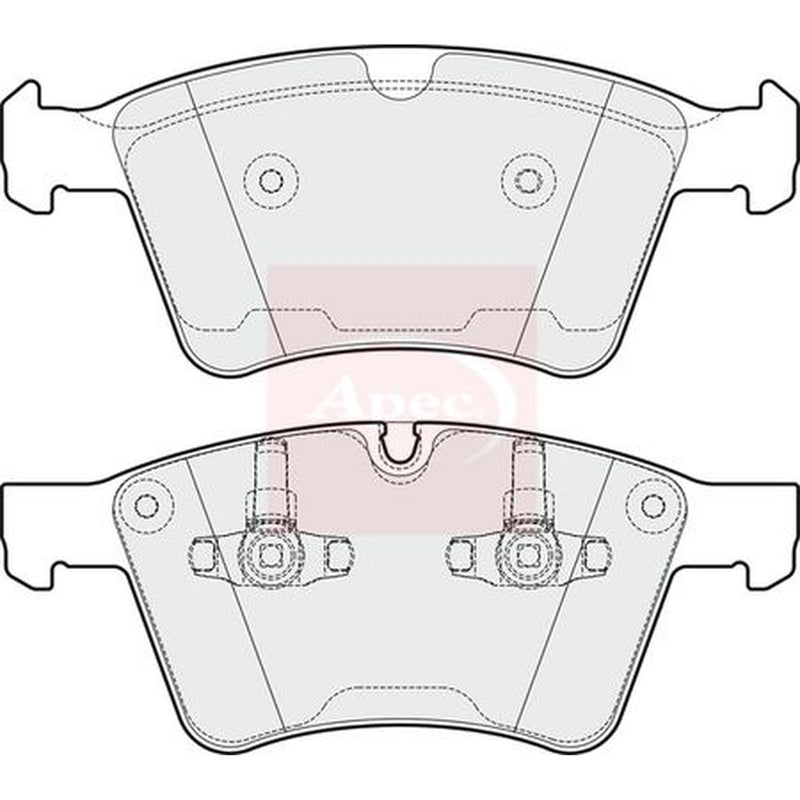 Apec Front Brake Vented Discs & Pads fits Mercedes-Benz Gl-Class 2006-2012