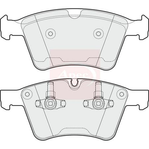 Apec Front Brake Vented Discs & Pads fits Mercedes-Benz Gl-Class 2006-2012