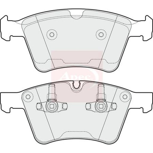 Apec Front Brake Pad Set PAD1680