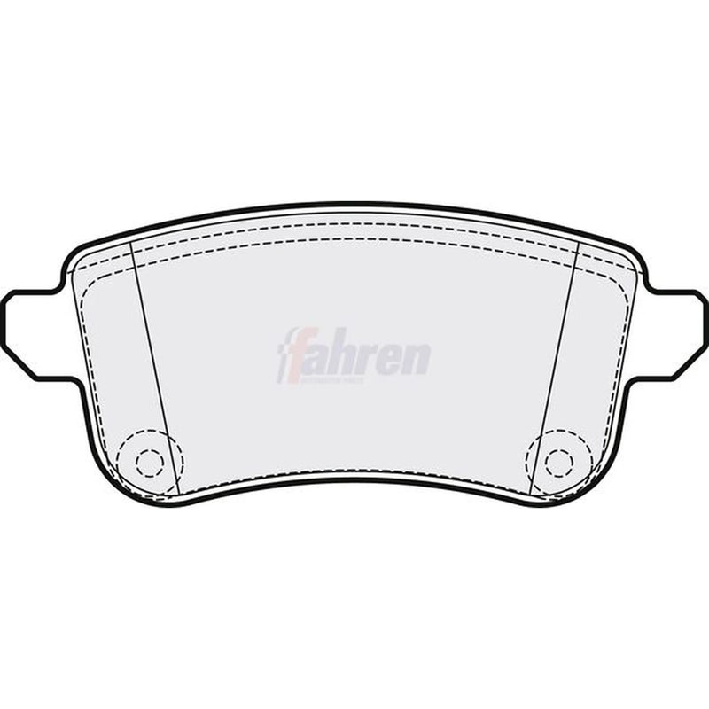 Fahren Rear Brake Pad Set FBP3828