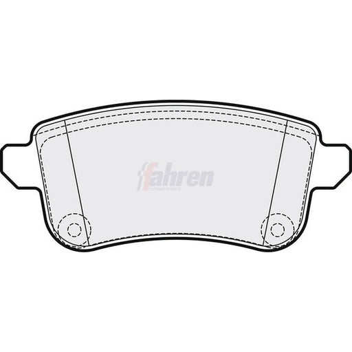 Fahren Rear Brake Pad Set FBP3828