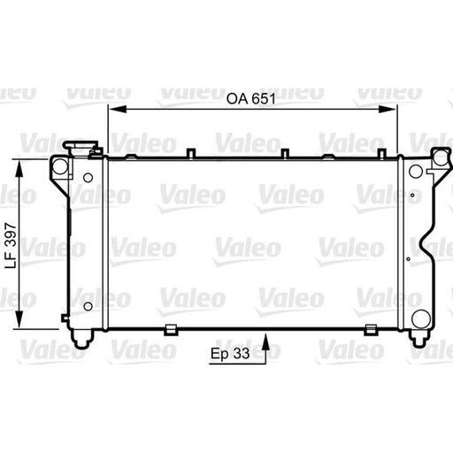 Valeo Engine Radiator 731723