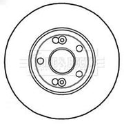 Borg & Beck Front Brake Vented Discs & Pads fits Renault Espace 2001-2002 2.0