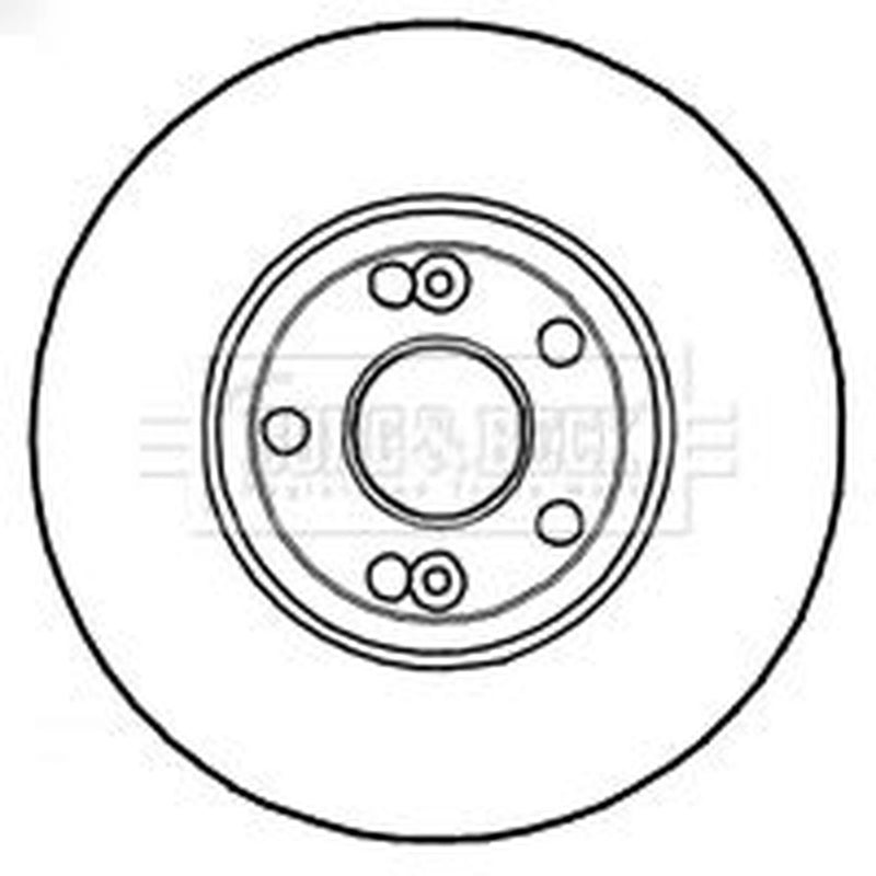 Borg & Beck Front Brake Vented Discs & Pads fits Renault Espace 1998-2002 3.0